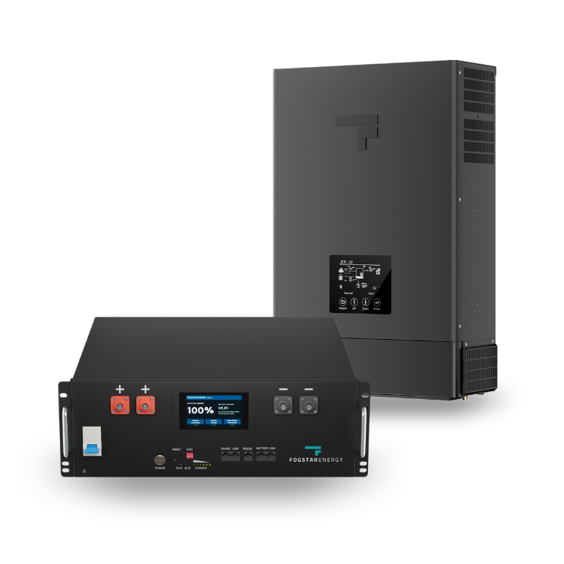 5.12kWh 51.2V Server Rack Battery + Inverter Bundle